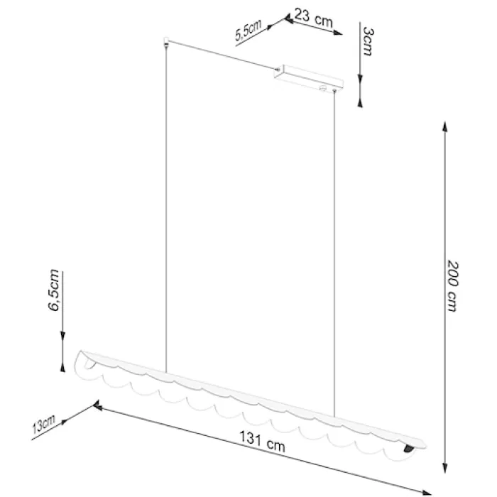 Lampa wisząca Biscuit LED biała 4000K