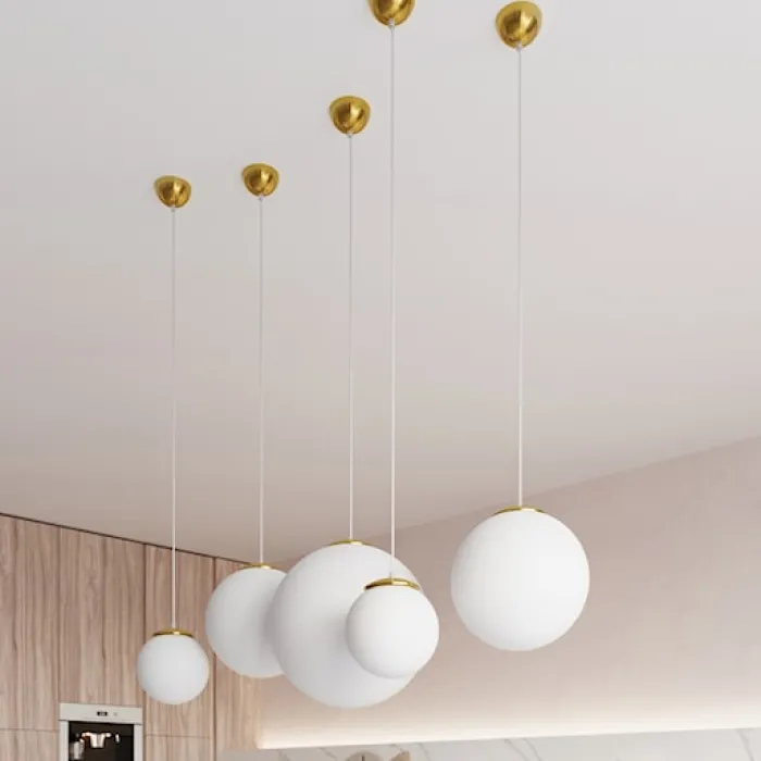 Lampa wisząca Blowly średnica 30 cm złota