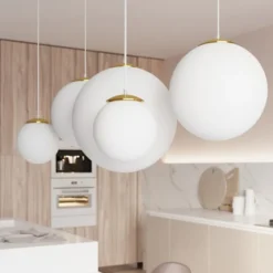 Lampa wisząca Blowly średnica 30 cm złota