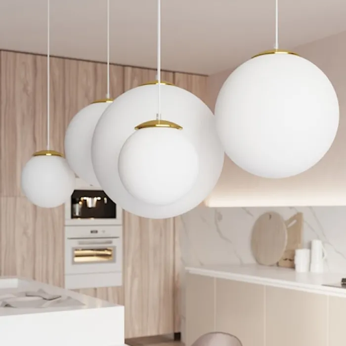 Lampa wisząca Blowly średnica 30 cm złota