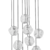 Lampa wisząca Borall LED x10 czarna