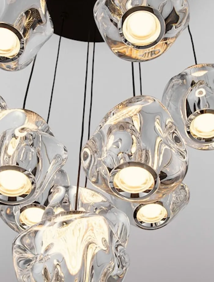 Lampa wisząca Borall LED x10 czarna