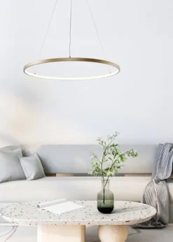 Lampa wisząca Breno LED średnica 60 cm złota