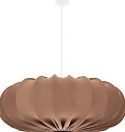 Lampa wisząca Cafee średnica 66 cm mokka z białą podstawą