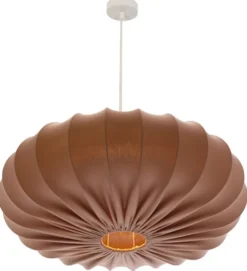Lampa wisząca Cafee średnica 66 cm mokka z białą podstawą