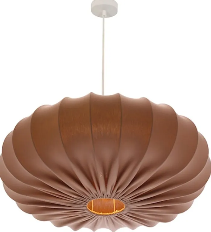 Lampa wisząca Cafee średnica 66 cm mokka z białą podstawą