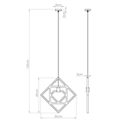 Lampa wisząca Caro drewno bukowe