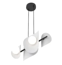 Lampa wisząca Elementi x4 ciepły szary