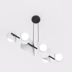 Lampa wisząca Elementi x6 ciepły szary