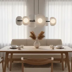 Lampa wisząca Elementi x6 ciepły szary