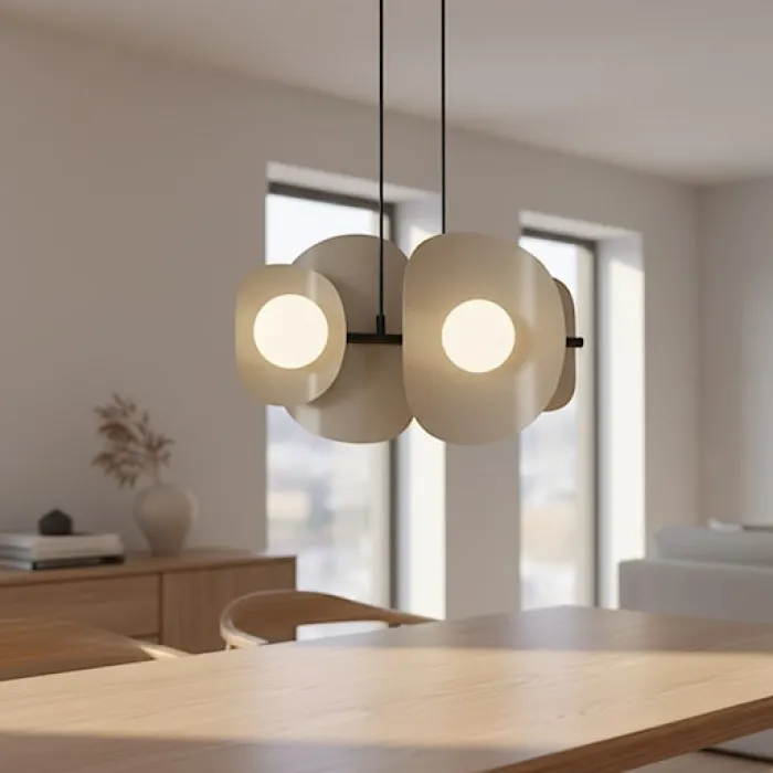 Lampa wisząca Elementi x4 mokka