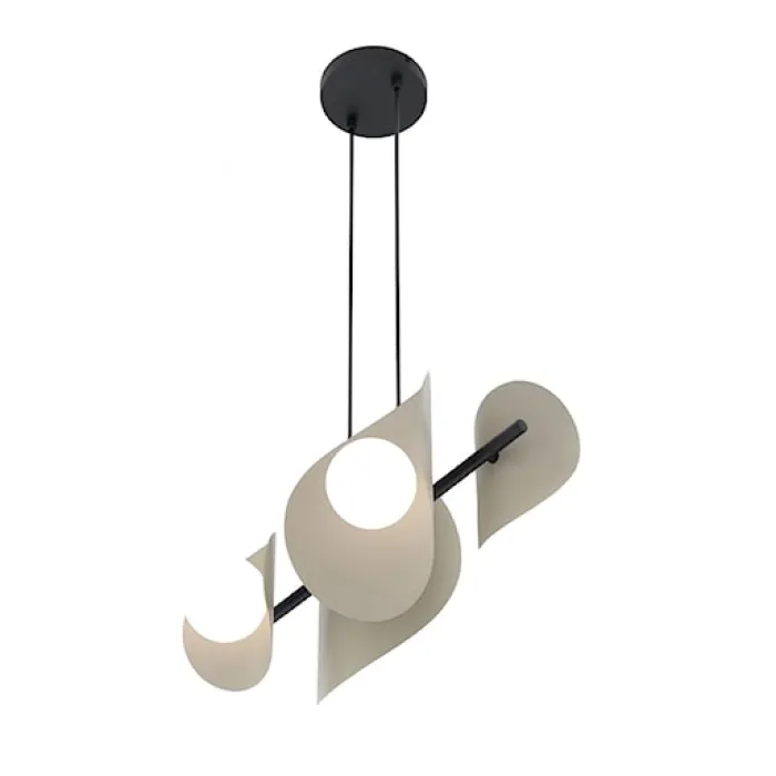 Lampa wisząca Elementi x4 mokka