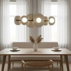 Lampa wisząca Elementi x6 mokka