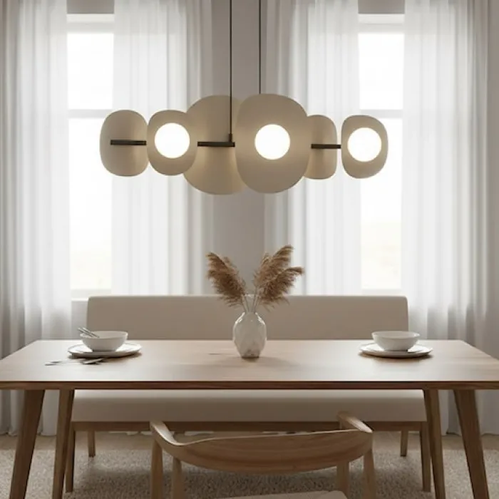 Lampa wisząca Elementi x6 mokka