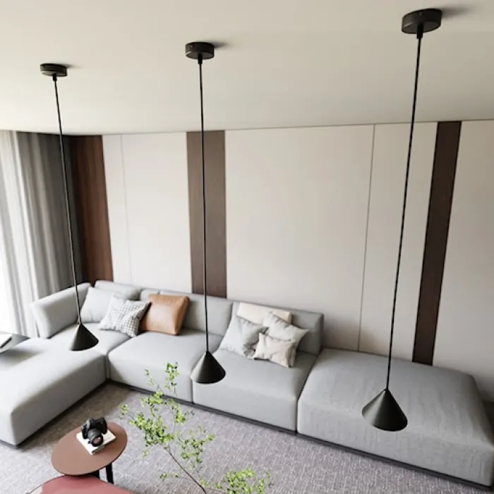 Lampa wisząca Elit czarna x1