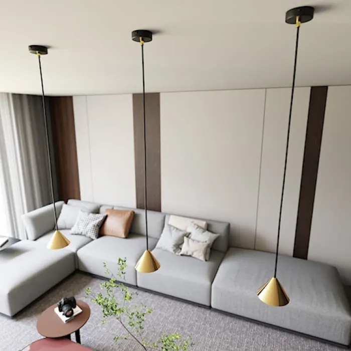 Lampa wisząca Elit czarna/złota x1