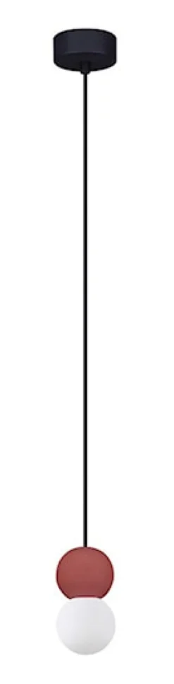 Lampa wisząca Enniess x2 czerwona