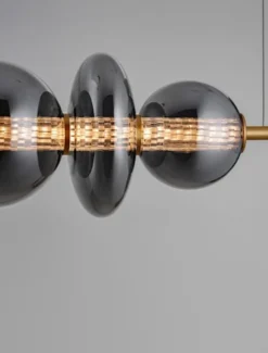 Lampa wisząca Evences III LED czarno-złota