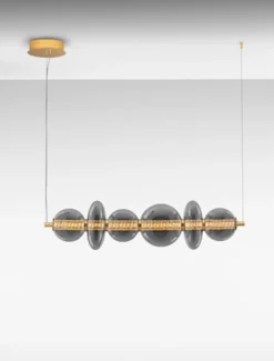Lampa wisząca Evences III LED czarno-złota