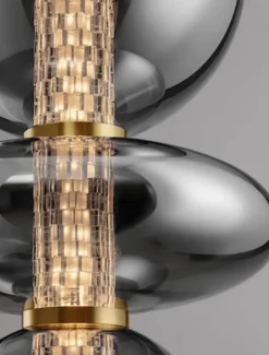 Lampa wisząca Evences I LED czarno-złota