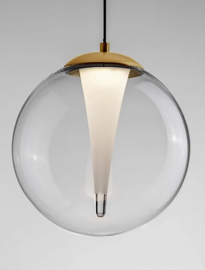 Lampa wisząca Eviline LED x1 złota