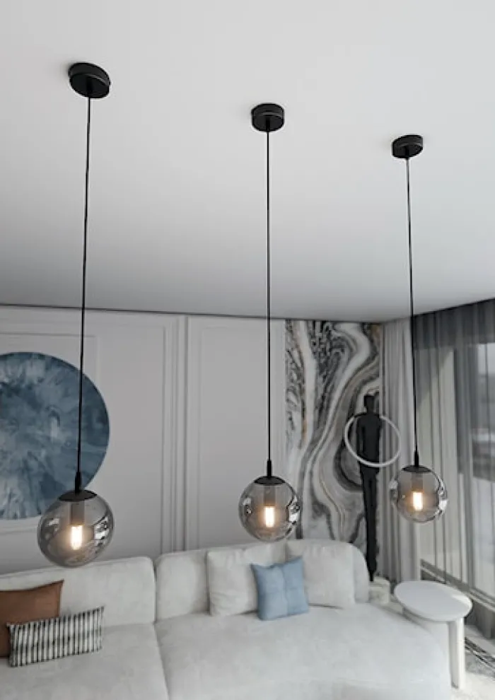 Lampa wisząca Fregene grafitowa