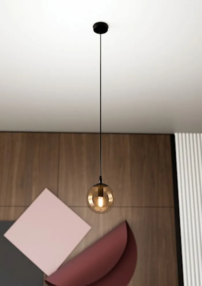 Lampa wisząca Fregene miodowa