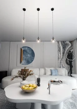 Lampa wisząca Fregene transparentna