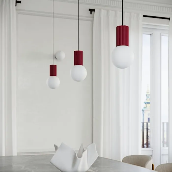 Lampa wisząca Halo 1 burgund