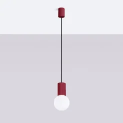 Lampa wisząca Halo 1 burgund