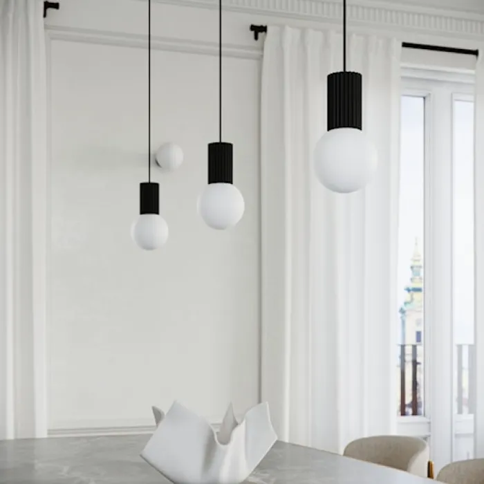 Lampa wisząca Halo 1 czarna