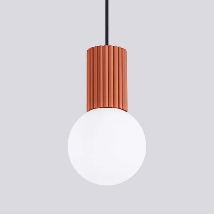 Lampa wisząca Halo 1 ochra czerwona