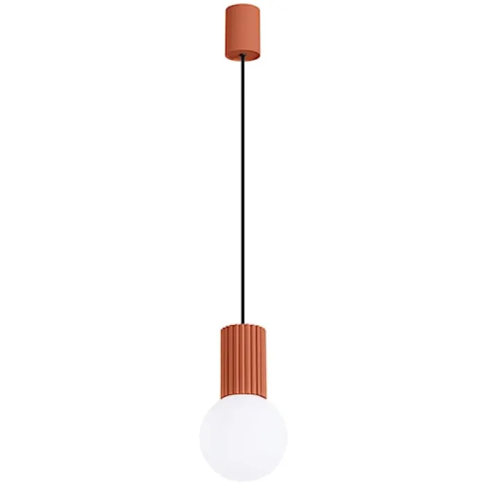 Lampa wisząca Halo 1 ochra czerwona