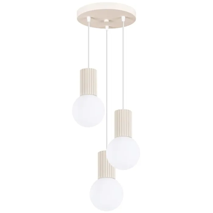 Lampa wisząca Halo 3P beżowa