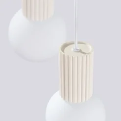 Lampa wisząca Halo 3P beżowa