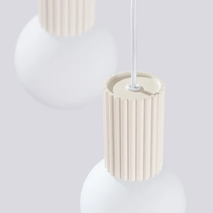 Lampa wisząca Halo 3P beżowa