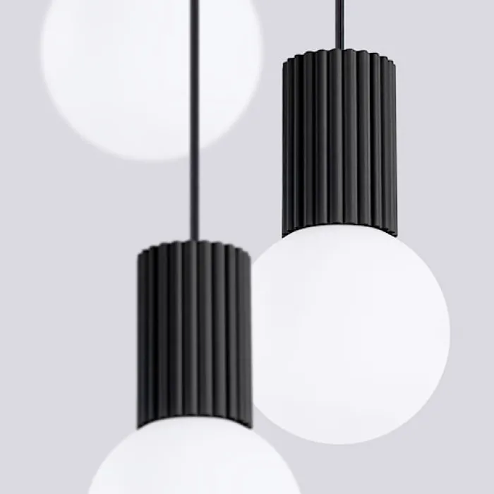 Lampa wisząca Halo 3P czarna