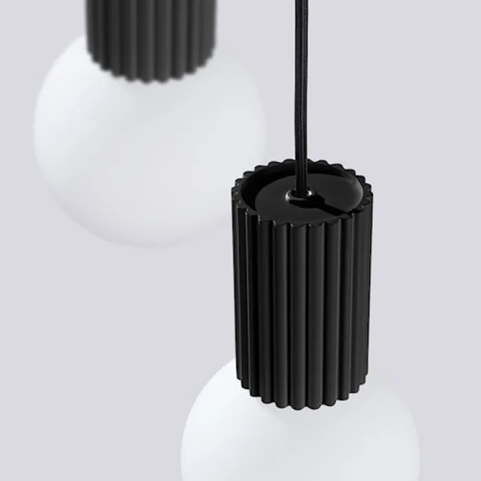 Lampa wisząca Halo 3P czarna