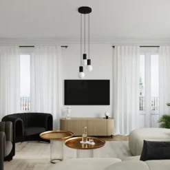 Lampa wisząca Halo 3P czarna