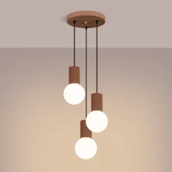 Lampa wisząca Halo 3P mocca