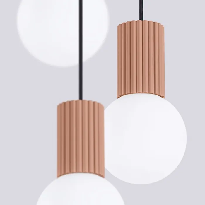 Lampa wisząca Halo 3P mocca