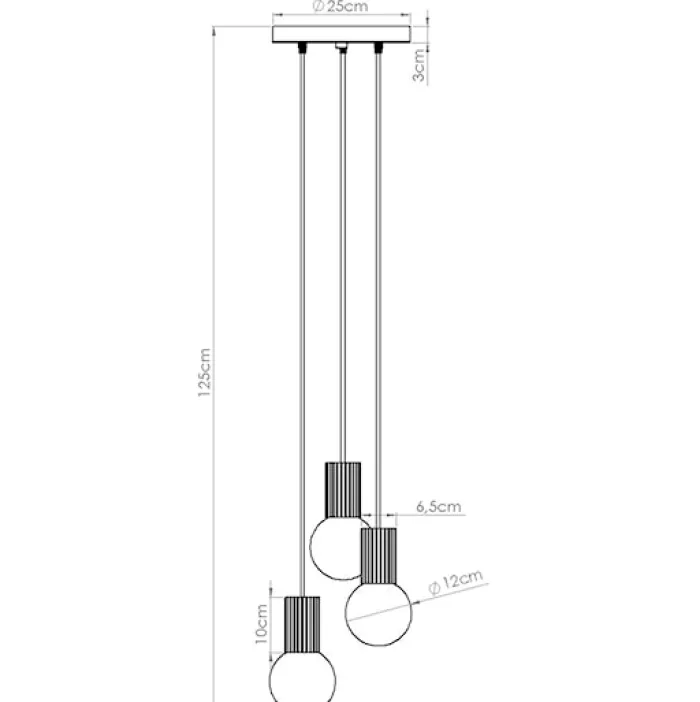 Lampa wisząca Halo 3P mocca
