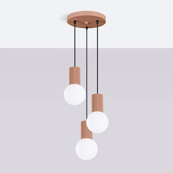 Lampa wisząca Halo 3P mocca
