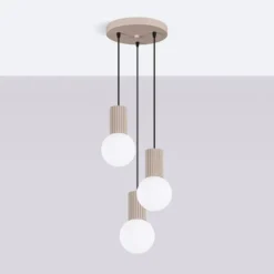 Lampa wisząca Halo 3P taupe