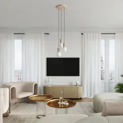 Lampa wisząca Halo 3P taupe