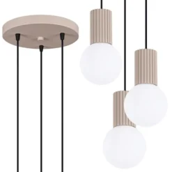 Lampa wisząca Halo 3P taupe