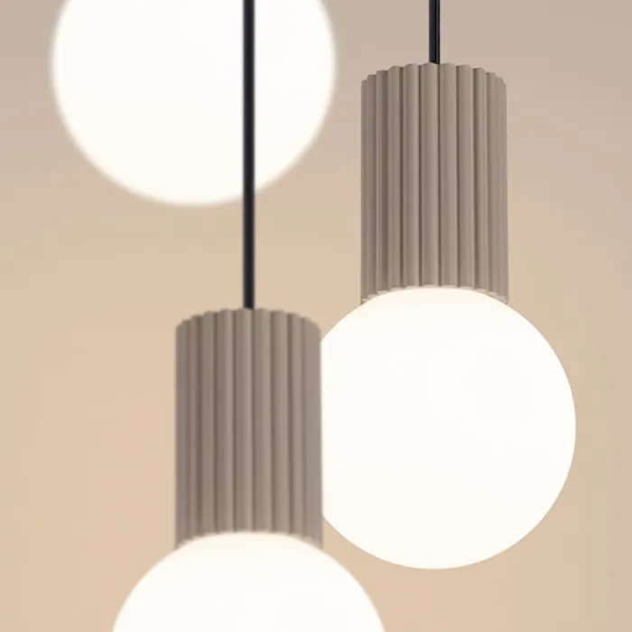 Lampa wisząca Halo 3P taupe