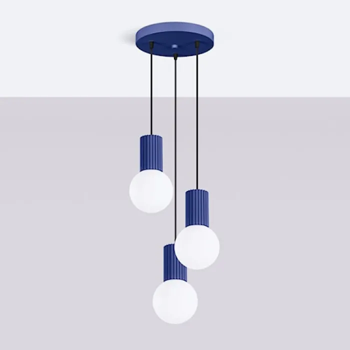 Lampa wisząca Halo 3P ultramaryna