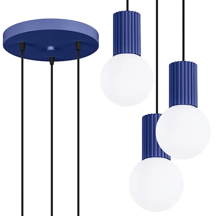 Lampa wisząca Halo 3P ultramaryna