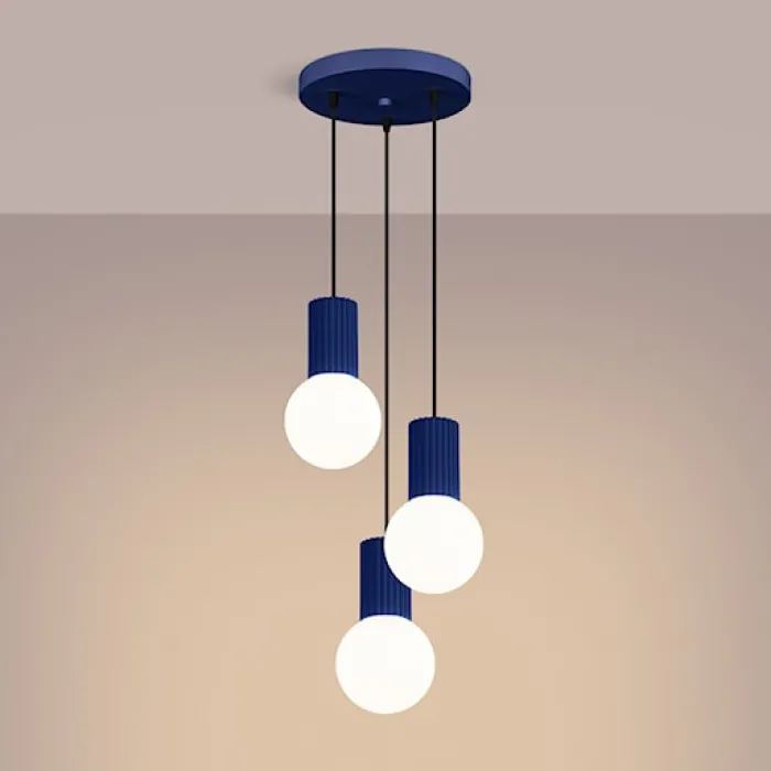 Lampa wisząca Halo 3P ultramaryna